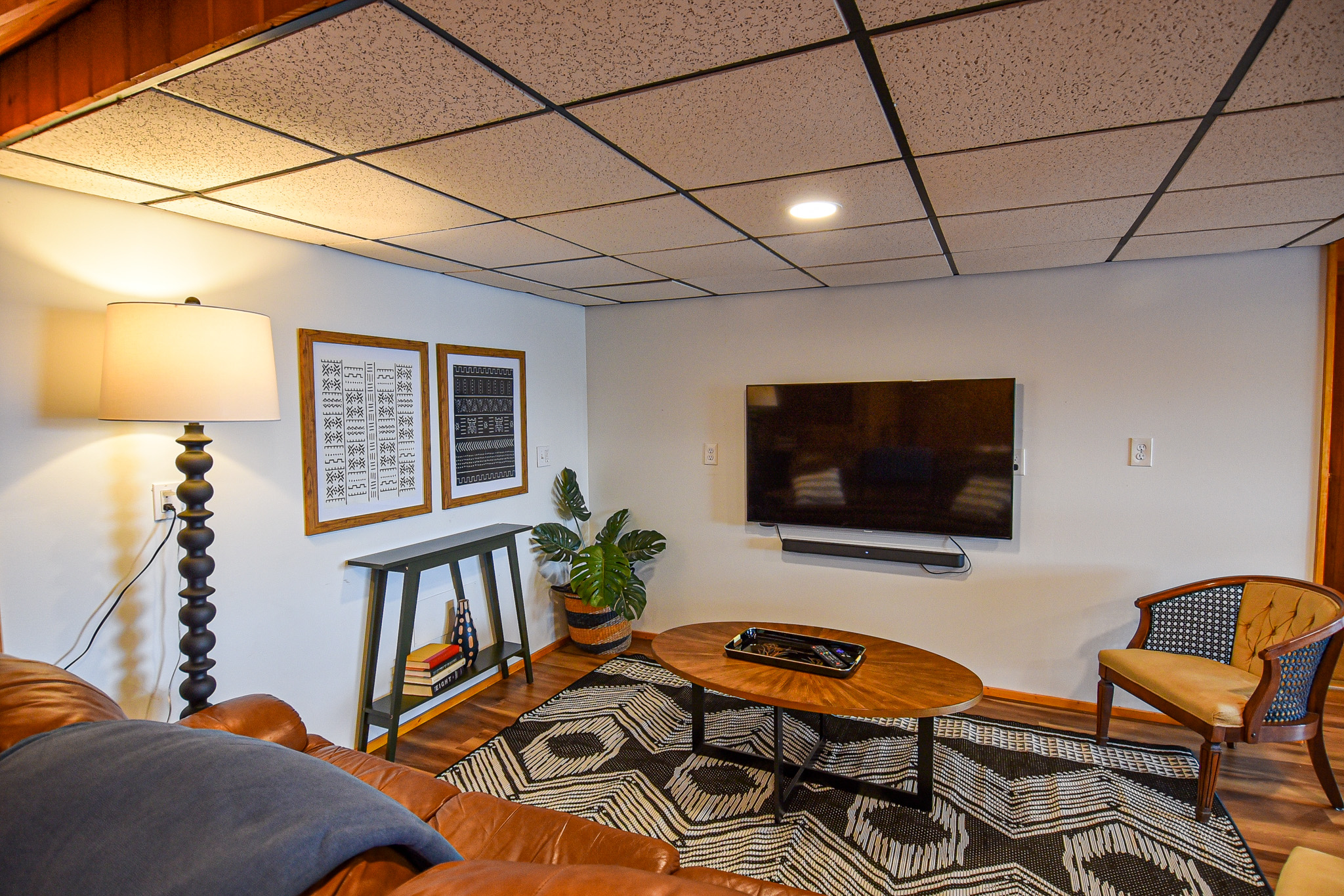 Basement rec room
